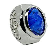 Orologio ad anello | Orologio vintage da dito | Gioielli regolabili | Novità Bling Watches | Gioielli creativi orologi da dito, orologio da dito vintage regolabile per le dita delle donne, Blu, Refer