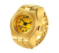 Orologio ad anello | Semplice orologio da dito | Creativo elastico rotondo anello orologio da dito, orologio elastico retrò casual anello per uomini e donne, per uso quotidiano, bomboniere, San