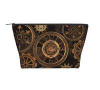Orologio ad ingranaggi in bronzo del secolo, Borsa da toilette Borsa per trucco Borsa per cosmetici Borsa da toilette da viaggio portatile