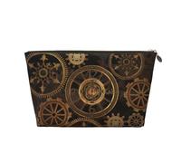 Orologio ad ingranaggi in bronzo del secolo, Borsa per il trucco Borsa per cosmetici Borsa da toilette da viaggio portatile Borsa da toilette