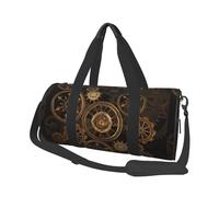 Orologio ad ingranaggi in bronzo del secolo, Borsone da viaggio di grande capacità Borsa rotonda Borsa da viaggio sportiva Borsa da viaggio Borsa da fitness