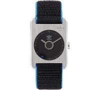 Orologio adidas RETRO POP ONE AOST22534 Uomo Donna Argento Nero Blu 5 ATM Quarzo