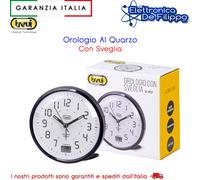 Orologio Al Quarzo Con Sveglia Nero