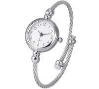 Orologio al quarzo da donna, cinturino in acciaio con bracciale, design simile, ideale per l'uso quotidiano, ufficio e occasioni casual, orologio al quarzo da donna, cinturino in acciaio