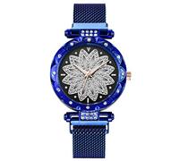 Orologio al quarzo da donna, orologio da polso da donna, senza batteria, Blu, misura unica
