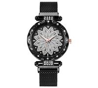 Orologio al quarzo da donna, orologio da polso da donna, senza batteria, Nero , misura unica, Bracciale