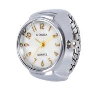 Orologio al quarzo elastico con quadrante creativo, orologio analogico al quarzo, da uomo, orologio digitale da donna, Argento, misura unica