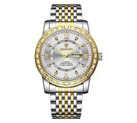 Orologio al quarzo luminoso con doppio calendario BINBOND B2202, colore: inter-o