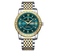 Orologio al quarzo luminoso con doppio calendario BINBOND B2202, colore: inter-o