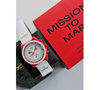 Orologio al quarzo Omega X Swatch Mission To Mars 42 mm - SO33R100