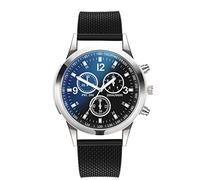 Orologio al quarzo Orologio da polso in acciaio con quadrante casual da uomo, B, One Size