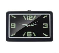 Orologio al quarzo per auto, con quadrante a specchio in vetro, scala chiara per quadrante, bocchetta dell'aria e cruscotto, staffa di montaggio, veicolo facile da leggere, per orologi e accessori