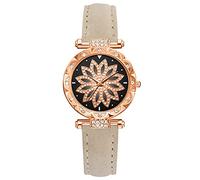 Orologio al quarzo SetGift Star, cinturino da donna con quadrante, Oro rosa, misura unica