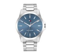 Tommy Hilfiger Orologio con Movimento al Quarzo a Tre Lancette da Uomo - Disponibile con cinturino in acciaio inossidabile o cinturino in pelle, Blue