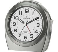 Orologio Alarm Analogico Quarzo Antracite A451-4 Senza Ticchettio Luce Notturna
