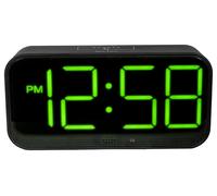 Orologio Alarm Wireless A LED, Nero / Verde - 16575