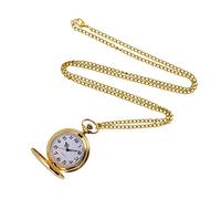 Orologio alla moda in oro con due facce grande corte classica orologio da uomo con una seconda mano, Oro, misura unica