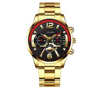 Orologio alla moda per uomo casual orologio sportivo moda uomo cassa in acciaio inossidabile cinturino in acciaio al quarzo analogico orologio da polso donna smart watch, I, misura unica