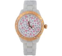 Orologio Ambrosia PARIS3 In Ceramica Bianca E Ghiera PVD Oro Rosa Con Swarovski
