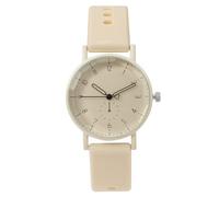 Orologio analogico al quarzo da donna, casual, in pelle, orologio da polso, orologio da polso per lavoro, appuntamento, casual, grande orologio da uomo, Giallo, misura unica