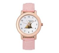 Orologio analogico al quarzo da donna con cinturino in pelle e tricheco, con cinturino in pelle, Stile:, regular, Cinturino