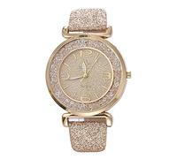 Orologio analogico al quarzo da donna, in acciaio inox, alla moda, parlando, ,Oro, One Size