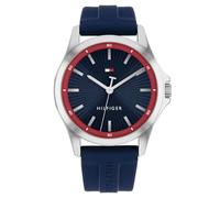 Orologio analogico al quarzo Tommy Hilfiger da uomo con cinturino in silicone blu navy