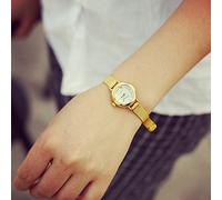 Orologio analogico da donna, al quarzo, con lancetta dei secondi, Come mostrato, misura unica