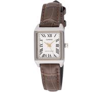 Orologio analogico da donna Casio con cinturino in pelle LTP-V007L-7B2 - Quad...