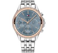TOMMY HILFIGER Orologio analogico blu colomba / oro rosé / argento Donna TOMMY HILFIGER One Size blu colomba / oro rosé / argento