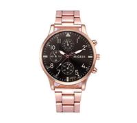 Orologio analogico multifunzione al quarzo da uomo, analogico, in acciaio inox, alla moda, al quarzo, con cristalli, E, misura unica