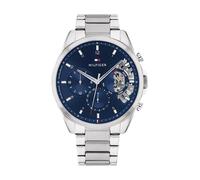 Orologio analogico multifunzione al quarzo da uomo con cinturino in maglia