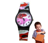 Orologio analogico per bambini, orologio analogico per bambini - Orologio da polso al quarzo analogico mimetico impermeabile - Orologio di apprendimento divertente, strumento di insegnamento per gli s