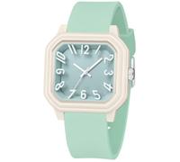 Orologio analogico per bambini, unisex, con cinturino morbido, impermeabile | Orologio da polso al quarzo semplice casual in silicone leggero con numeri grandi per tutti i giorni orologio per bambini