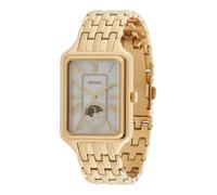 Fossil Raquel Orologio per donna, Movimento al quarzo con cinturino in acciaio inossiperbile o in pelle, 29 mm, Tono Oro