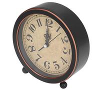 Orologio Analogico Ticchettio Silenzioso, Sveglia da Tavolo Stile retrò, Numeri Arabi Neri, Protezione Dalle Radiazioni, Batteria AA, Scelta Ideale 5,31 X 1,77 X 5,51 Pollici