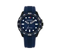 Orologio analogico Tommy Hilfiger da uomo con cinturino in silicone blu