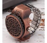 Orologio Anelli, Anello di Quarzo Orologio Anello con Dito Vintage Ad di di per Maschio per Uomini (Maschio (((Oro rosa)