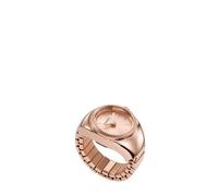 Orologio Anello A Due Lancette In Acciaio Inossidabile Tono Oro Rosa
