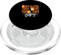 Orologio arancione, odio, copia grafica arancione PopSockets PopGrip per MagSafe