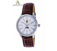 Orologio Argenio Napoli uomo fasi lunari acciaio Borbone Regno due Sicilie