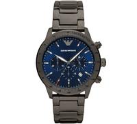 OROLOGIO ARMANI UOMO MARIO AR80045 QUADRANTE BLU - CERTIFICATO - GARANZIA - P...