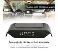 Orologio Auto ad Energia Solare con Display 24 Ore e Funzionalità Temperatura