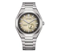 CITIZEN NK5020 Orologio automatico da uomo Zenshin 60 Super Titanium con cinturino in titanio e vetro zaffiro, beige.
