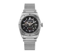 Ingersoll 1892 The Scovill Orologio Automatico da Uomo 43 mm con Quadrante Nero Scheletrato e Cinturino Argentato in Acciaio Inossidabile I13903