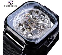 Orologio Automatico Meccanico Da Uomo | Forsining Volano Scheletro Dorato