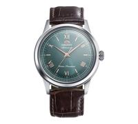 Orient Classic Bb00 Bambino 38 Roman - Orologio Unisex Automatico E A Carica Manuale Meccanico Classico Cinturino In Pelle Marrone Cassa In Acciaio Inox Quadrante Verde - RA-BB0001E