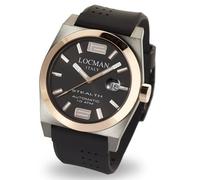 Orologio automatico solo tempo uomo Locman Stealth in titanio e silicone 0205GRB