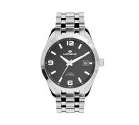 Orologio Automatico Uomo LORENZ 26184BB Bracciale Acciaio Nero Sub 100mt