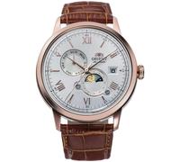 Orologio automatico uomo Orient Bambino RA-AK0801S30B quadrante argento sole ...